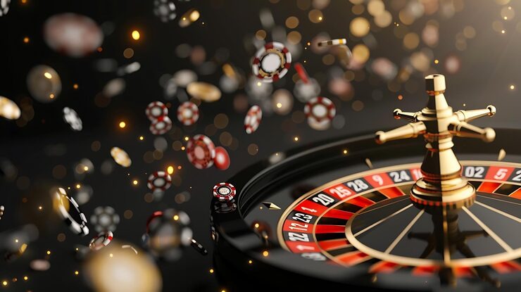 Multi-camera live dealer studio setup with gaming tables and professional environment